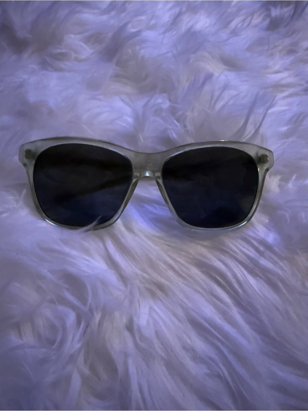 Costa Clear Frame Black Lens Sunglasses
